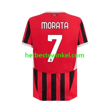AC Milan Alvaro Morata 7 Voetbalshirts Thuis 2024-25